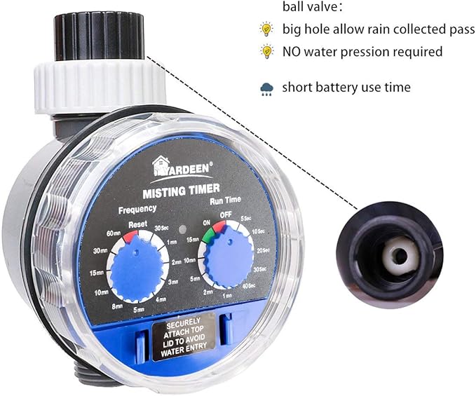Water Hose Timer fogging Seconds Watering Automatic Electronic Water Timer Home Garden Controller