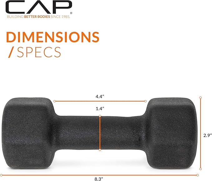 CAP Barbell Neoprene Dumbbell Weights Pairs & Sets | Multiple Colors