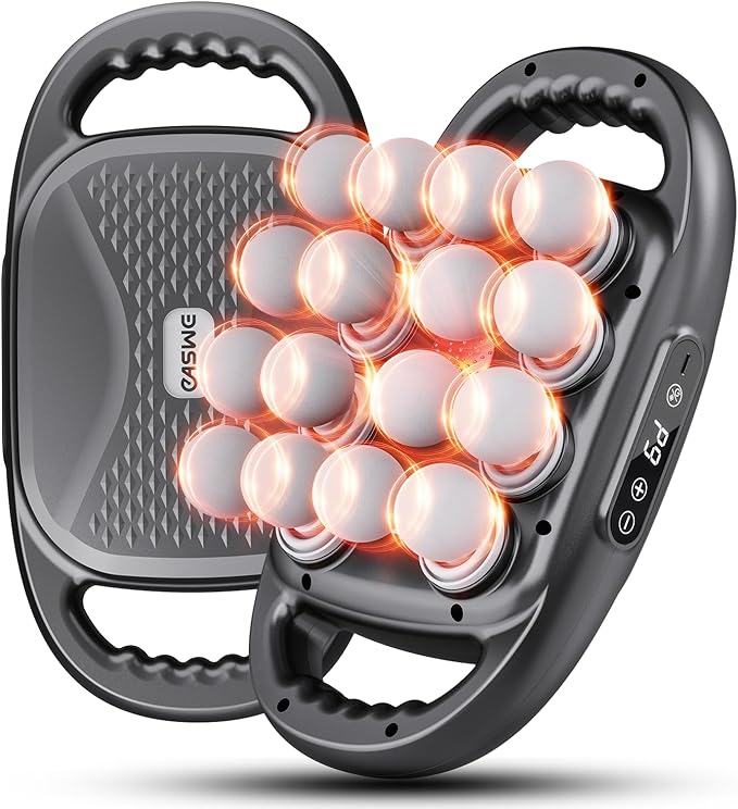 16-Head Massage Gun, Electric Deep Tissue Body Massager, Professional Muscle Massager Tool for Easing Shoulder, Back, Neck, Legs Tension, 9 Modes / 99 Speeds, Massage Gifts for Women, Men