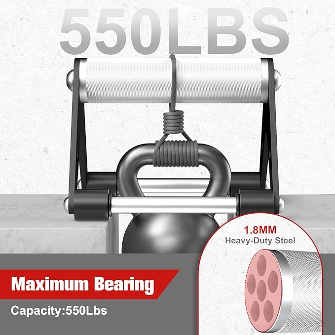 Push Up Stand, Pushup Handles for Strength Training, Heavy-duty Stainless Steel Push Up Bars Gym Exercise Equipment, Hold Up to 500lbs, 1 Pair
