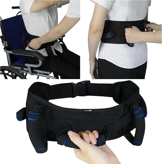 Gait Belts for Seniors, Gate Belts Medical for Elderly, Gait Belt with Handles, Transfer Belt for Elderly and Disabled, Lift Belt for Elderly Adults, Safety Medical Belt for Physical Therapy Handicap