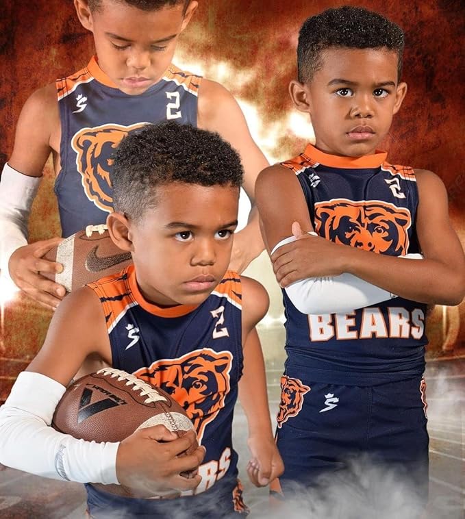 COOLOMG Basketball Compression Arm Sleeves for Baseball Football Volleyball Sports Youth Kids Adult
