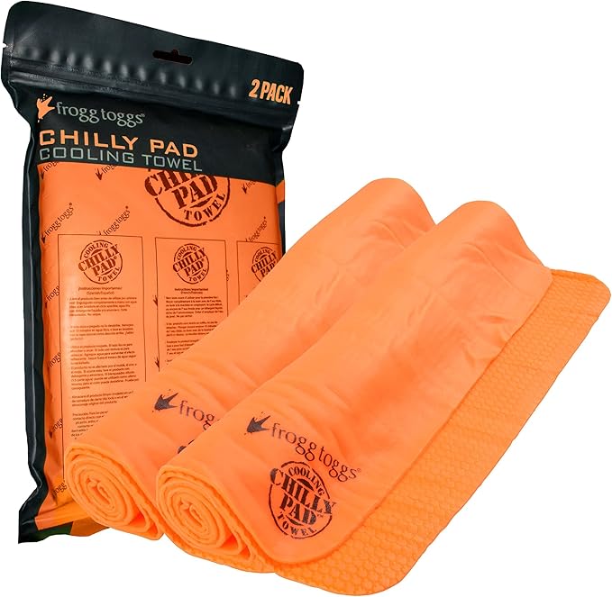 FROGG TOGGS Chilly Pad Cooling Towels, 2 Pack, 33" x 13"