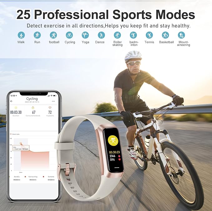 Zeacool Fitness Tracker with 24/7 Heart Rate, Blood Oxygen Blood Pressure Sleep Monitor, Activity Trackers 5 ATM Waterproof,Step Calorie Counter Pedometer Health Smart Watch for Women Men
