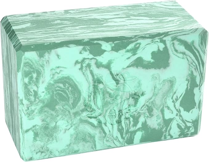Hugger Mugger 4 in. Foam Yoga Block - Strong and Stable, Beveled Edges for Comfort, Most Favored Block Size, Helps with Alignment and Support in Many Poses