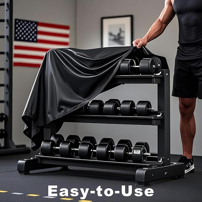 Dumbbell Rack Dust Cover, A-Frame Dumbbell Rack - Waterproof and Dustproof for Home Gym Dumbbell Set Brackets