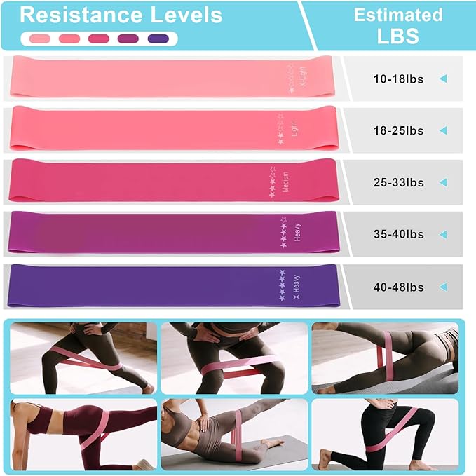 Uluck 13 PCS Pilates Kit for Women,Pilates Kit for Home Workouts, Pilates Equipment Ring and Ball Set, Home Pilates Workout Kit, Pilates Starter Kit for Women at Gym Studio Travel