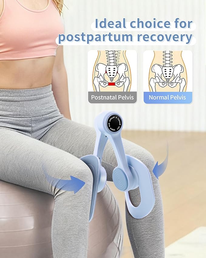 Thigh Trainer Kegel Exerciser - 360° Adjustable Thigh & Pelvic Floor Strengthener, Multi-Function Home Gym Equipment for Women's Inner Thigh, Hip, Leg and Arm Workouts