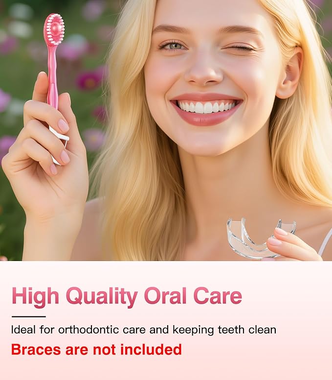 24 Pack 5-in-1 Disposable Toothbrushes with Toothpaste, Floss, Pick & Tongue Scraper, Portable Mini Toothbrush Travel Set for Kids Adults, Individually Wrapped, Work Camping, Peach Flavor