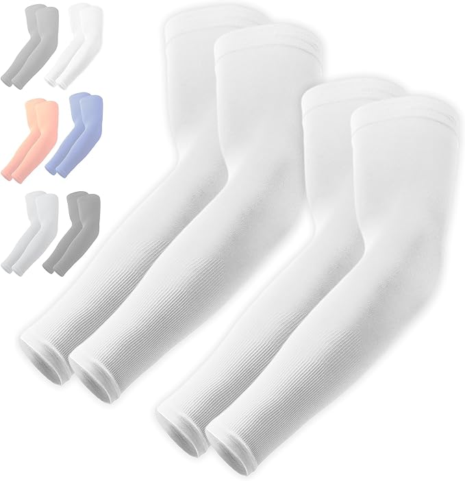 OutdoorEssentials UV Sun Protection Arm Sleeves - Compression Arm Sleeve, UV Arm Sleeves Men, Women - Golf Cooling Sleeves