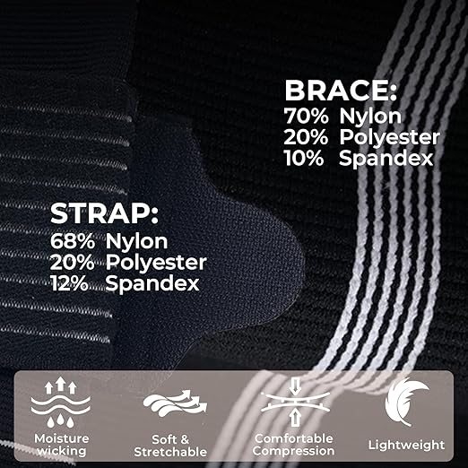 NeoTech Care Adjustable Ankle Support Brace (Black, Size M, 1 Unit)