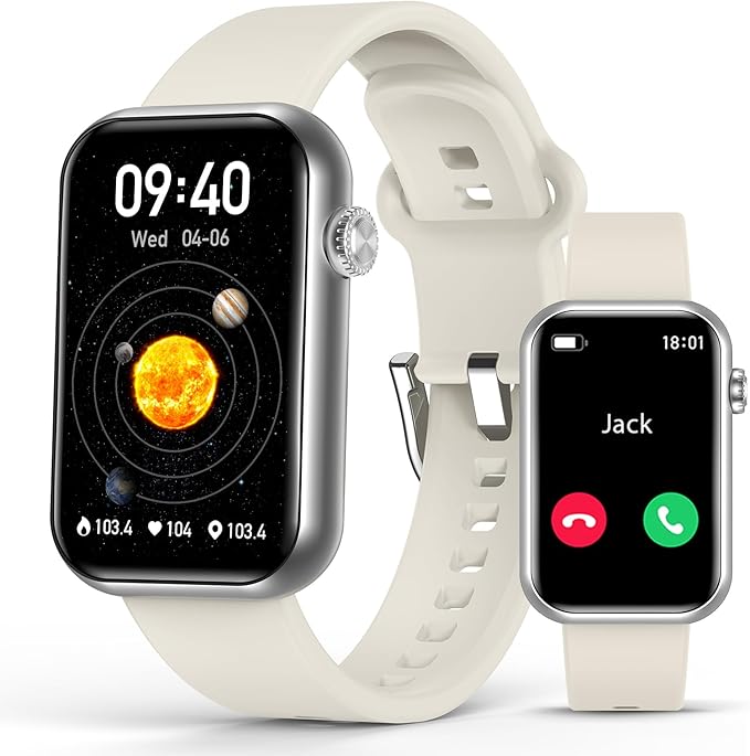 Smart Watch Fitness Tracker (Answer/Make Call), 24/7 Heart Rate Spo2 Blood Pressure Monitor Sleep Tracker, 114 Sports Modes Pedometer Calorie Step Tracker, Waterproof Activity Tracker for Men Women