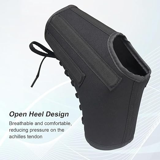 AIDY-PRO Lace Up Ankle Brace with Metal Side Stabilizers, Adjustable Lace-Up Ankle Braces for Men and Women Sprained Foot Support Brace for Posterior Tibial Tendonitis Achilles Tendon Injury XL