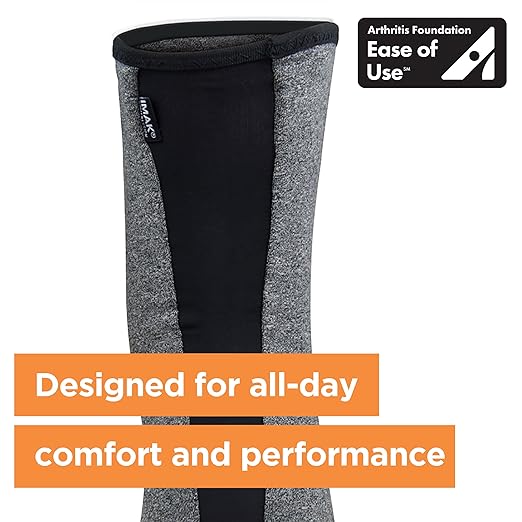 IMAK Brownmed Compression Arthritis Knee Sleeve - Knee Support Brace for Joint Pain, Circulation & Swelling Relief - X-Small