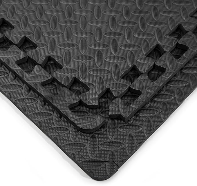 Art3d Eva Puzzle Exercise Mats, 24"x24" x 1/2” Thick Foam Interlocking Tiles for Gyms, Flooring, Workout, Gym Equipments, Pack of 6