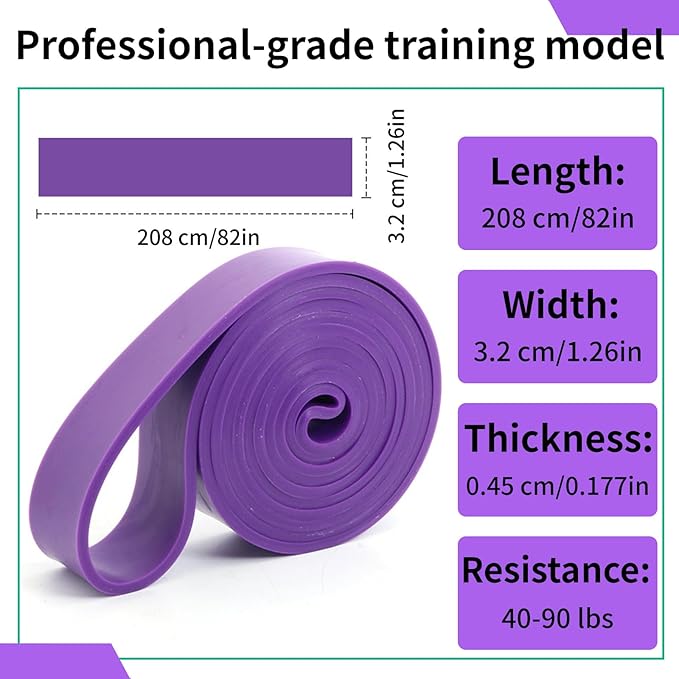 12-Pack Resistance Bands Set - Pull Up Assist, Strength Training & Physical Therapy for Home Gym | Exercise Loop Bands for Men & Women