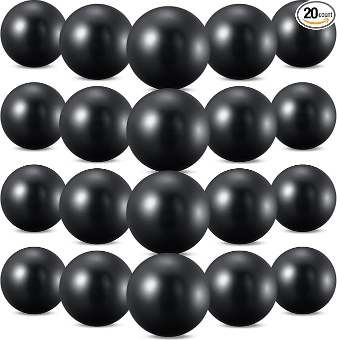 Sotiff 20 Pcs 9 Inch Pilates Ball Bulk Exercise Pilates Ball Mini Yoga Balls Therapy Core for Stability Barre Training Stretching Physical Posture Training Gym Workout with Inflation Tube