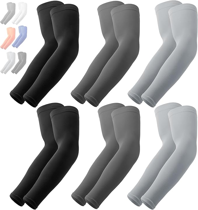 OutdoorEssentials UV Sun Protection Arm Sleeves - Compression Arm Sleeve, UV Arm Sleeves Men, Women - Golf Cooling Sleeves