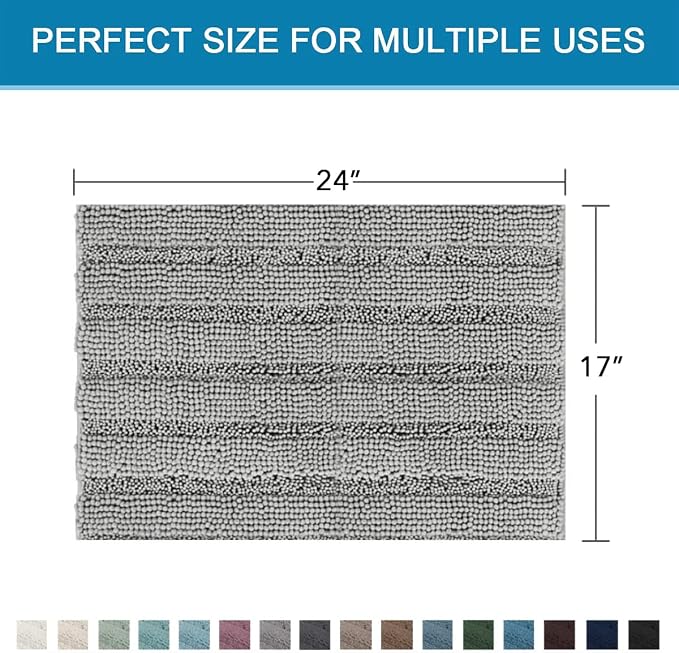 H.VERSAILTEX Bathroom Rugs Bath Rugs