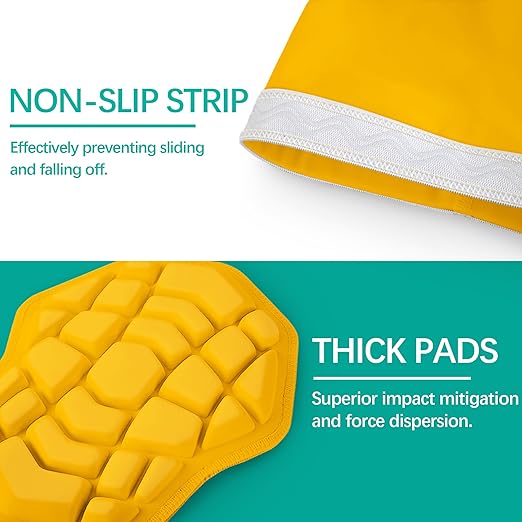 Wrestling Knee Pads for Kids Youth Adult, Knee Compression Sleeve for Basketball Volleyball Football, 1 Pair Short Knee Pads Sleeves ((#2) Yellow-2pcs,Medium)