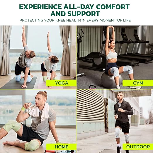 aoFIT Compression Knee Brace for Women & Men, 2 Pack AOCELL Knee Sleeve Support for Knee Joint Pain Relief, ACL, Meniscus Tear, Arthritis - Breathable for Workout, Running, Gym, Sports, Fitness S