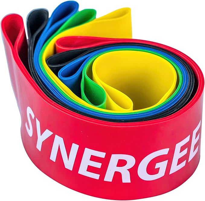 Synergee Exercise Fitness Resistance Band Mini Loop Bands that Perform Better When Working Out at Home or The Gym