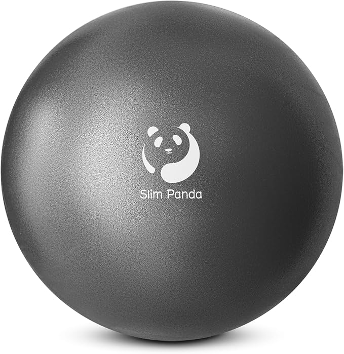 Slim Panda Pilates Ball, 9 Inch Small Exercise Ball, Anti Burst Mini Yoga Ball for Stability, Workout, Barre, Core Strength, Physical Therapy, Balance, Stretching