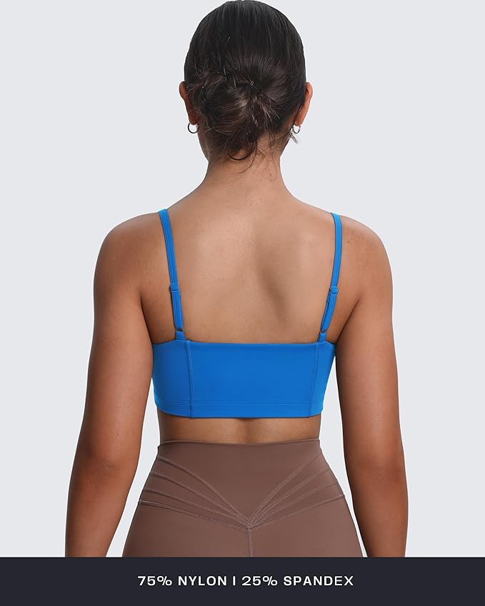 Aoxjox Women's Workout Bandeau Bras Training Fitness Running Yoga Crop Tank