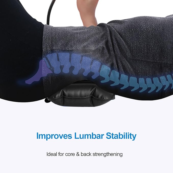 Pressure Biofeedback Stabilizer - Joint Support & Muscle Control Trainer for Low Back & Neck Pain Relief - Posture Corrector for Office Workers & Athletes (Black)