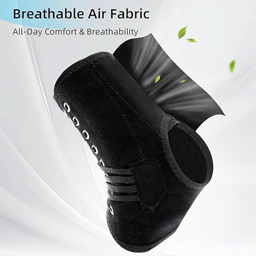 2 Pack Quick Lace Up Ankle Brace for Women & Men,Slim Fit Ankle Support Brace with Side Stabilizing Pads,Adjustable & Breathable Ankle Support for Basketball Volleyball Sports, M
