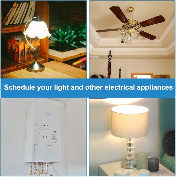 DEWENWILS Indoor in Wall Timer Switch for Light, Single-Pole,7 Day, 7 ON/Off Settings, DST RND Mode, Programmable Digital Switch Timer for Lights, Fans, Motors, Neutral Wire Required, ETL Listed