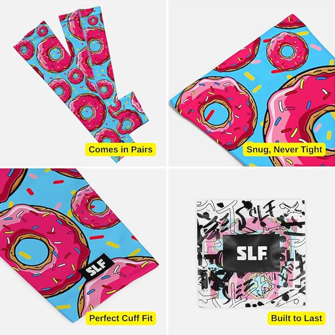 SLEEFS Arm Sleeves for Kids - Athletic Sports Sleeve for Youth Boys and Girls - UV Protection - Football Baseball Basketball
