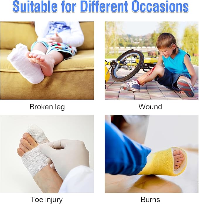 Zoyehoo Waterproof Cast Covers for Shower Leg Kids, Watertight Cast Protector for Shower Leg Kids Teens Shower Bag after Foot Ankle Surgery to Keep Bandage Dressing Wound Dry, Reusable