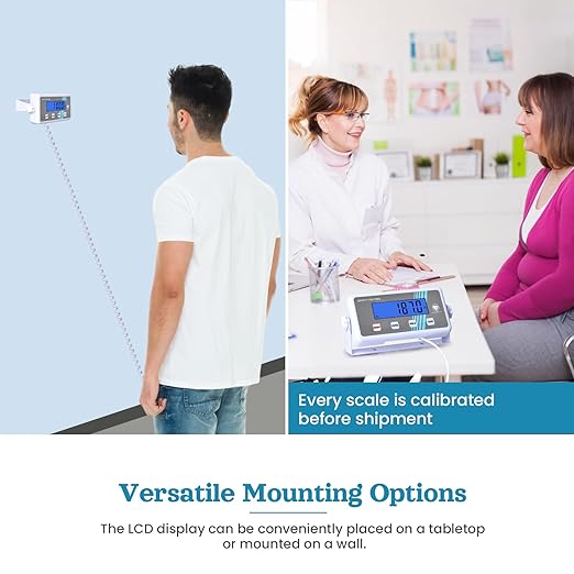 Extra Wide Medical Digital Body Weight Scale - 440 lb/200 kg Capacity, High Accuracy, Heavy Duty Portable Bathroom Scale, Easy to Read, Ideal for Office Wrestling Home, Hospital, Gym & Bariatric Use