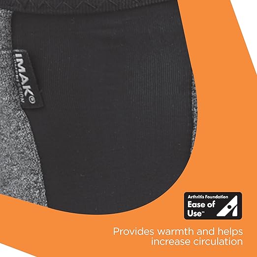 IMAK Brownmed Compression Arthritis Knee Sleeve - Knee Support Brace for Joint Pain, Circulation & Swelling Relief - Large