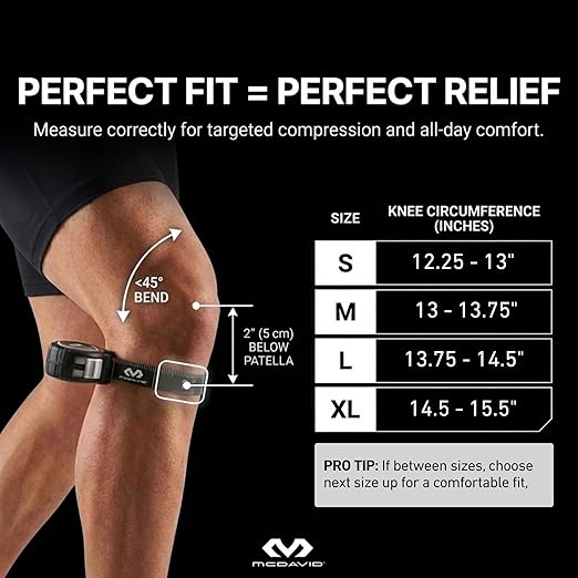 McDavid MD5113-01-35 Knee Sleeve / 4-Way Elastic Black Adult-XL