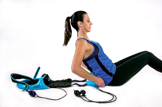 Posture Pump® Dual Deluxe Full Spine Traction Device Cervical and Lumbar Decompression System Spine Alignment Therapy Tool Posture Corrector for Neck & Lower Back Pain Model 4100-D