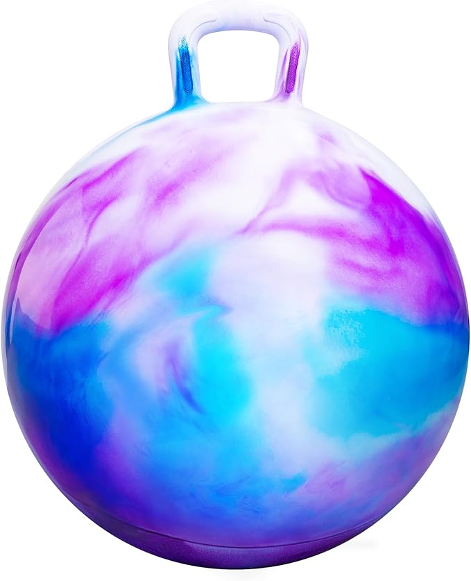 PlayZap Hopper Balls for Kids 10+, 22 Inches Bouncy Ball with Handle, 22" Inflatable Bouncing Hopper, 55cm Bouncing Toys, Big Hopping Toys for Boys Girls Gifts