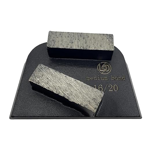 Concrete Floor Grinding Disc, Metal Bond Diamond Tooling for Concrete Preparation Thin Epoxy Remove, Compatible with Lavina Original Quick Change System Grinders, 16/20 Medium Bond, 9PCS