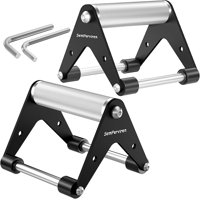 Push Up Stand, Pushup Handles for Strength Training, Heavy-duty Stainless Steel Push Up Bars Gym Exercise Equipment, Hold Up to 500lbs, 1 Pair