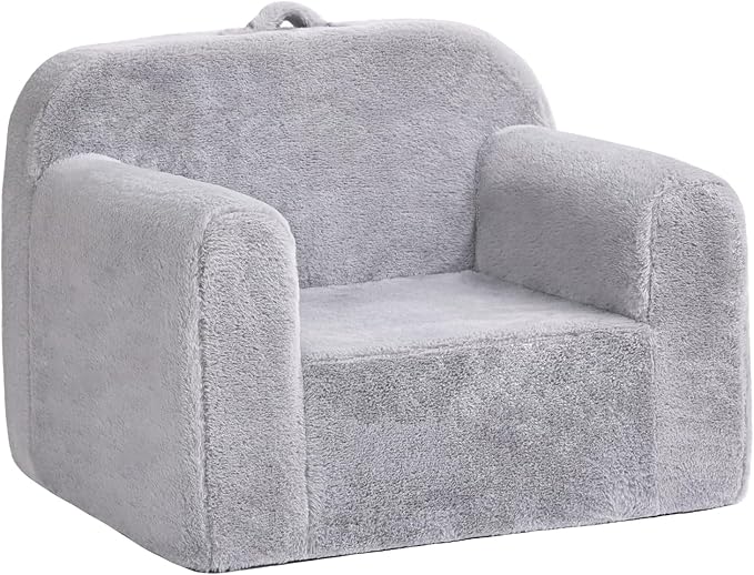Toddler Chair Plush Kids Couch, Comfy Kids Sofa Toddler Lounger Chair for Bedroom, Convertible Toddler Couch for Girls and Boys, Reading Chair for Kids
