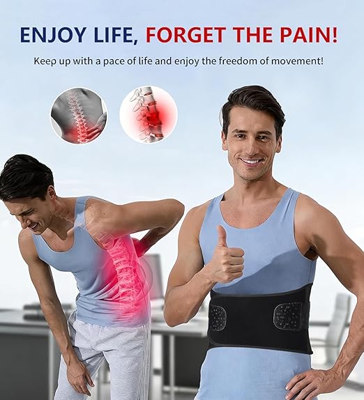 Dual X-Back Brace for Lower Back Pain Relief with Bionic Support System, 8X Powerful Lumbar Support Belt for Men & Women, Breathable Mesh Design, Adjustable Back Support Belt with 3D Lumbar Pad for Sciatica, Heavy Lifting, Work, Gifts for Mom Dad