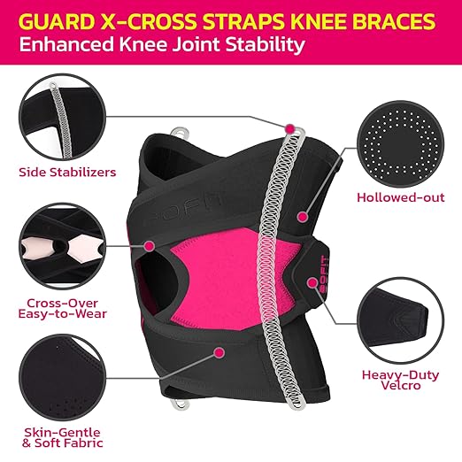aoFIT Knee Brace for Men Women Knee Pain Meniscus Tear Arthritis Patella Dislocation Best Osteoarthritis Adjustable Compression with Memory Stabilizers for ACL MCL Breathable for Injury Recovery M