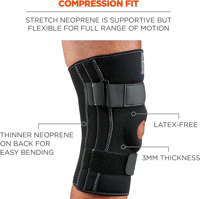 Ergodyne ProFlex 620 Knee Sleeve, Black, XX-Large