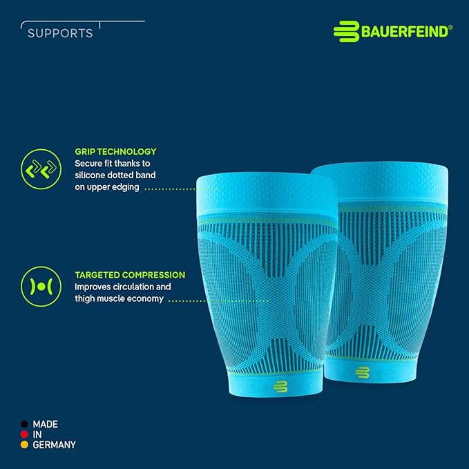 Bauerfeind Sports Compression Upper Leg Sleeves (1 Pair) - Thigh & HamstringCompression for Improved Blood Circulation