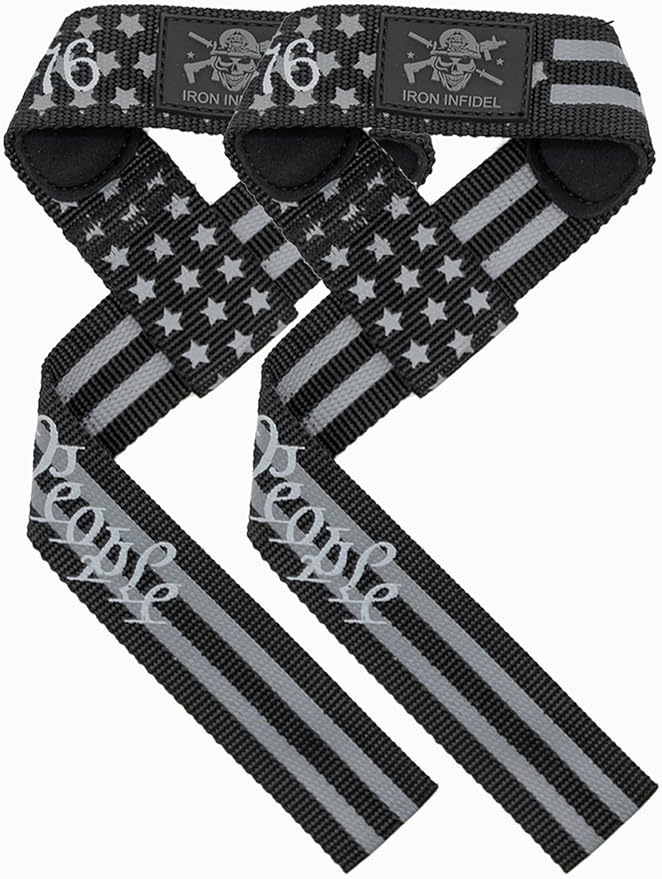 Iron Infidel Weight Lifting Straps - Wrist Straps for Weight Lifting, Deadlifting, Exercise, Crossfit, Strength Training, Olympic Lifts - Gym Straps for Grip Strength on Bar