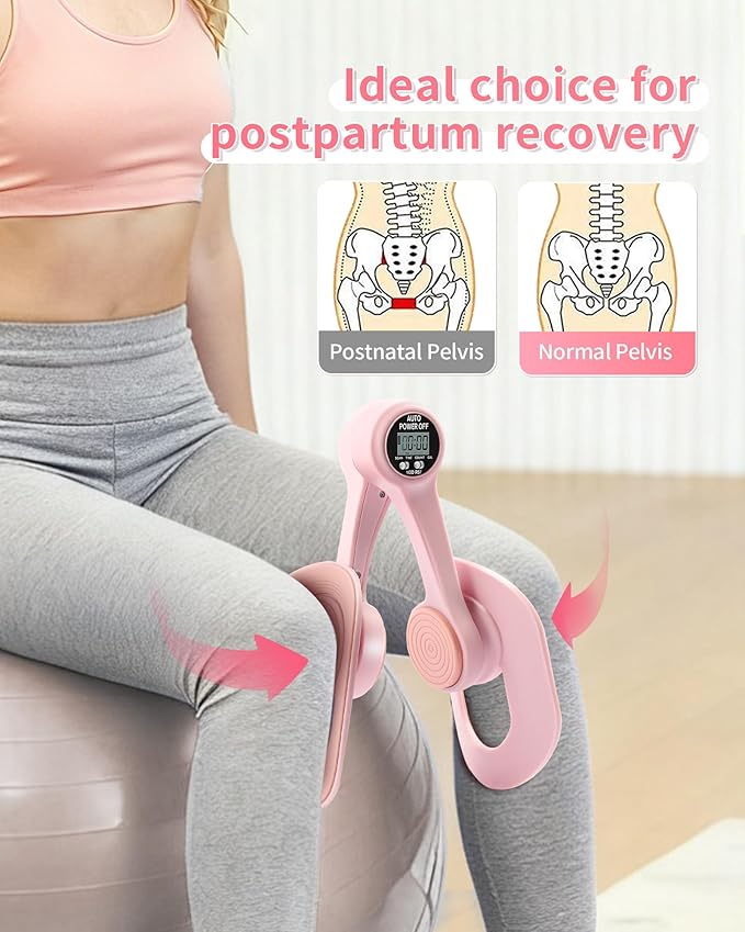 Thigh Trainer Kegel Exerciser - 360° Adjustable Thigh & Pelvic Floor Strengthener, Multi-Function Home Gym Equipment for Women's Inner Thigh, Hip, Leg and Arm Workouts