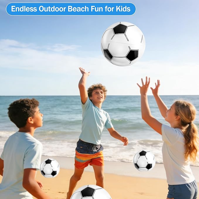 LanMa 3 Pack Beach Balls, 16 Inch Inflatable Basketball Beach Ball Toys for Pool Party Favors, Beach Birthday Decorations, Water Games