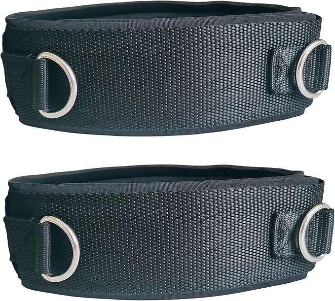 2Pcs Fitness Thigh Straps Soft Neoprene Padded High Leg Lift Fitness Exercise Attachment Adjustable Thigh Resistance Belt, for Running Football Taekwondo Training Band