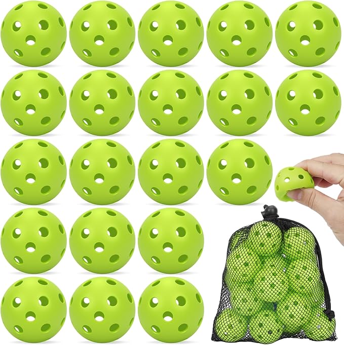 Coopay 20/40/80 Pack Mini Plastic Practice Baseballs, 1.65inch Small Soft Training Balls with Drawstring Bag for Baseball Hitting, Pitching & Batting Training, Indoor & Outdoor
